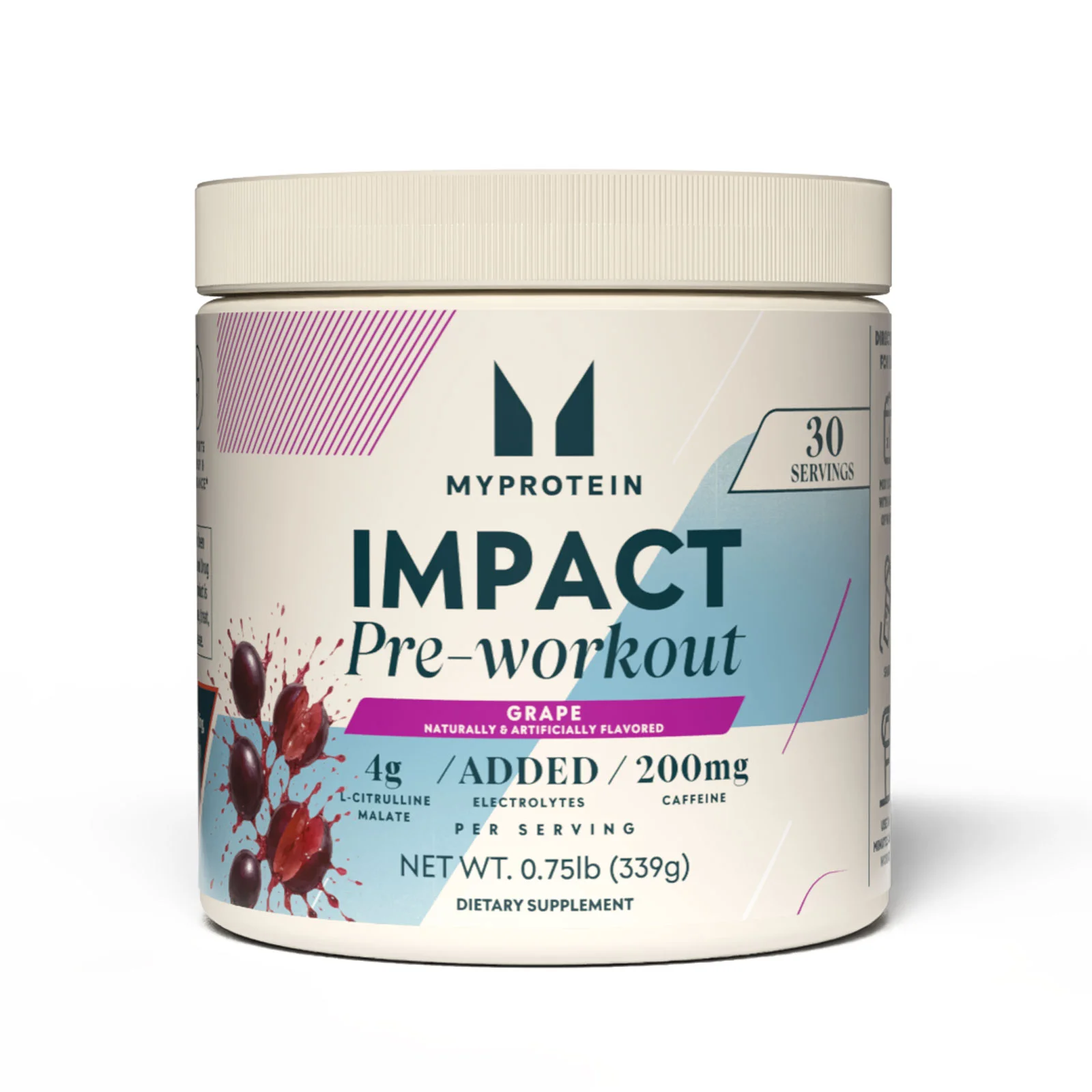 Myprotein Impact Pre-Workout (USA) - 30portions - Raisin Rouge Image 1