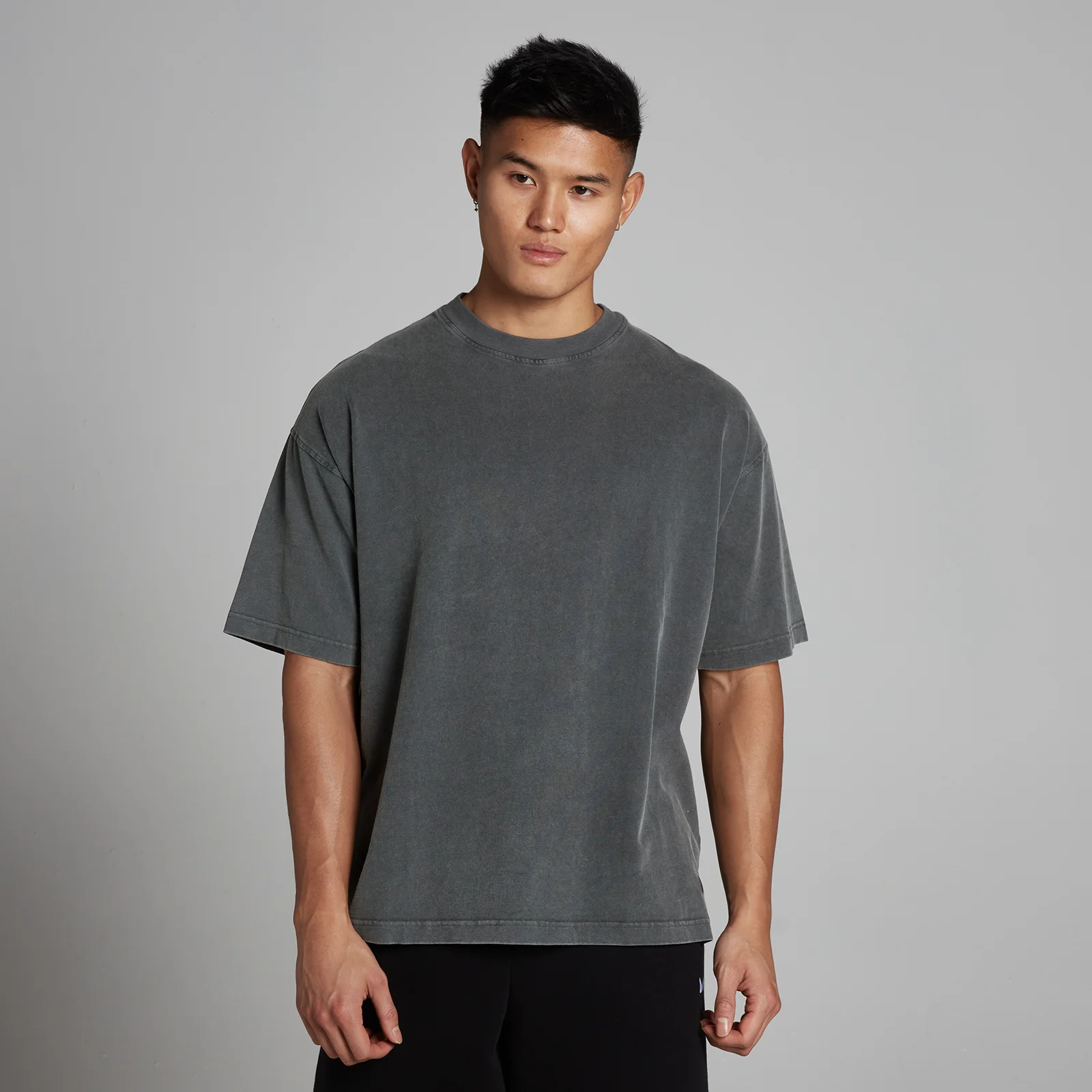 T-shirt oversize en coton délavé MP homme - Gris foncé - XL Image 1