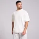 T-shirt oversize en coton délavé MP homme - Blanc vintage