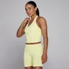Débardeur sans coutures col licou Tempo MP femme - Citron