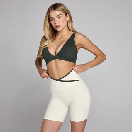 Brassière de sport MP Tempo Triangle femme - Noir délavé