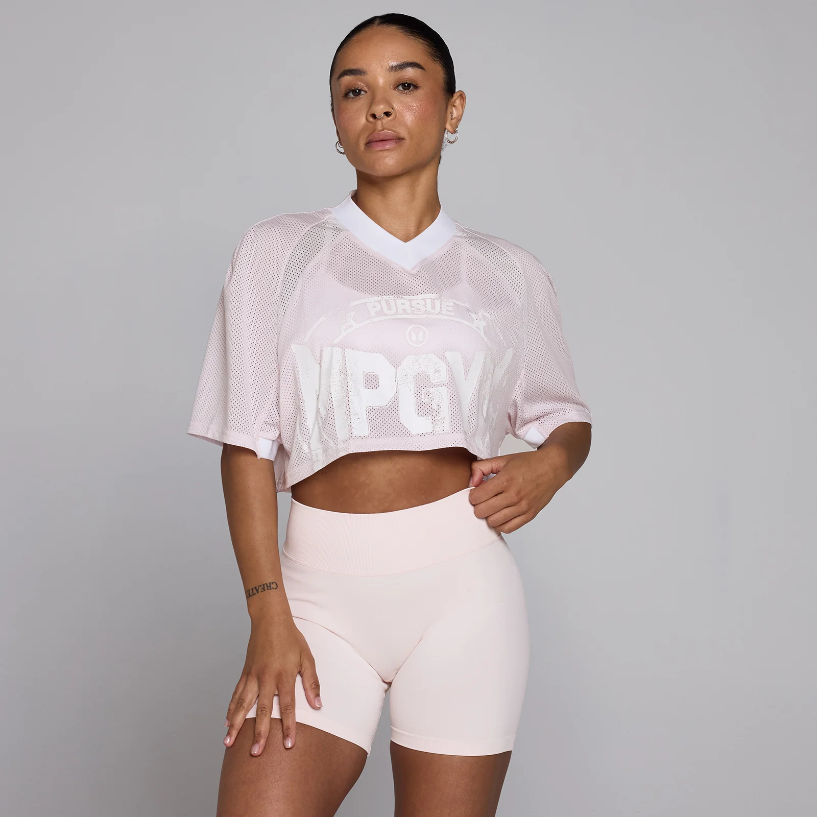 Débardeur Lift MP en maille mesh femme - Rose pâle - L Image 1