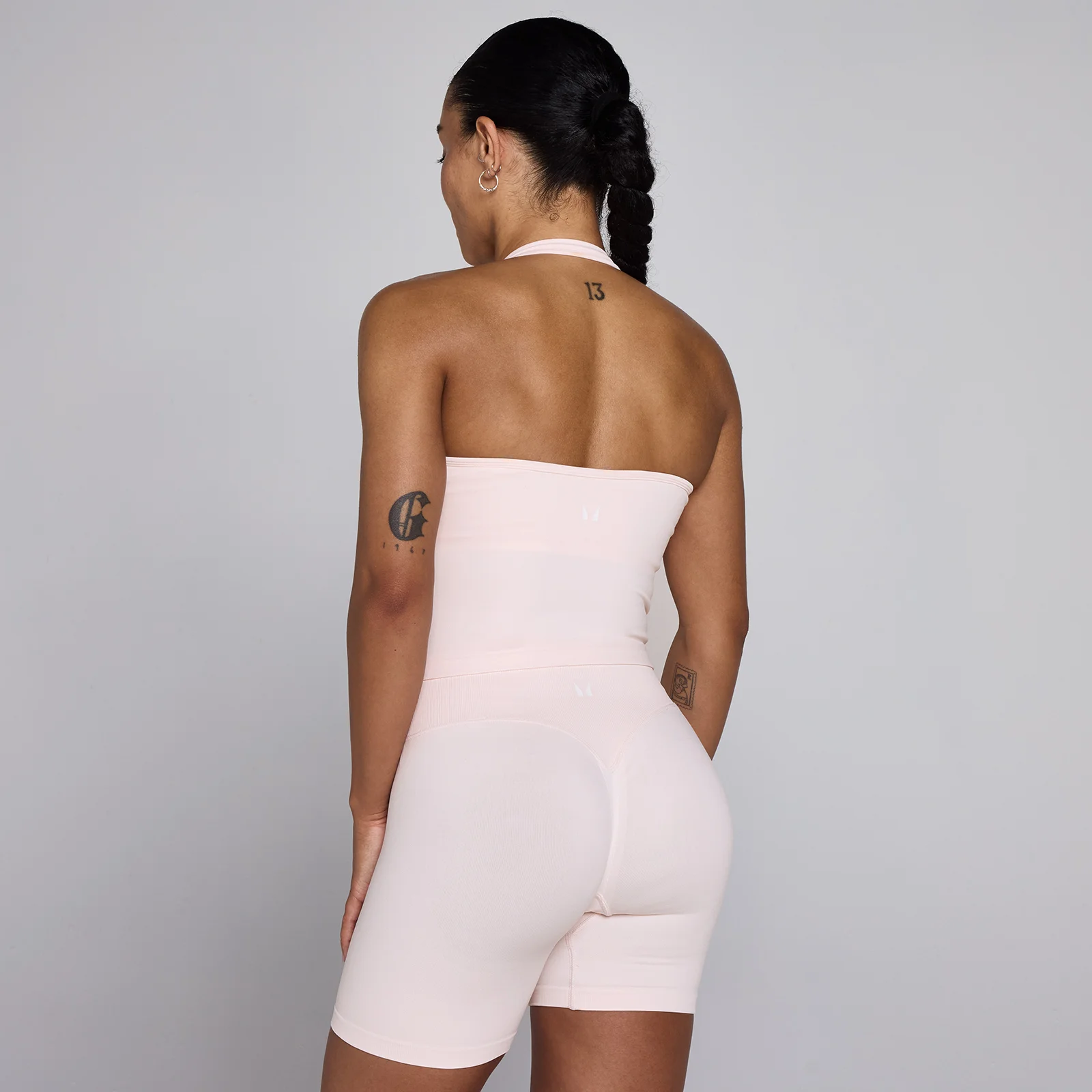 Débardeur sans coutures col halter Tempo MP femme - Rose pâle - L Image 1