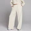 Jogging taille moyenne jambe droite gaufré MP femme - Ivoire
