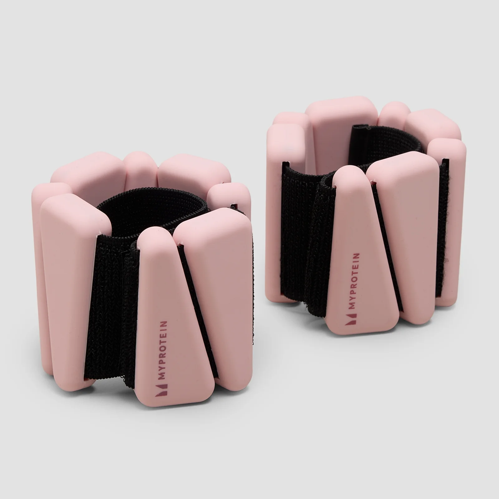 Poids lestés chevilles/poignets en silicone Myprotein avec sac (1 kg) - Rose pâle Image 1