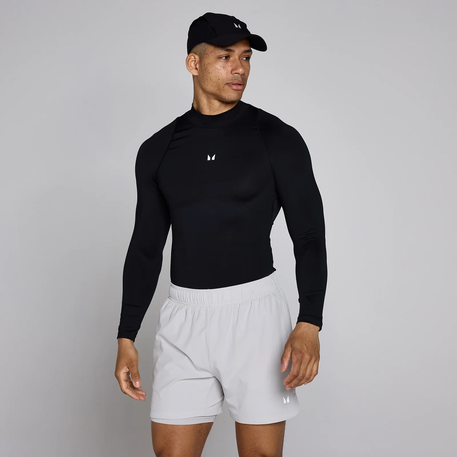 Couche de base manches longues col montant Training MP homme - Noir - XS Image 1
