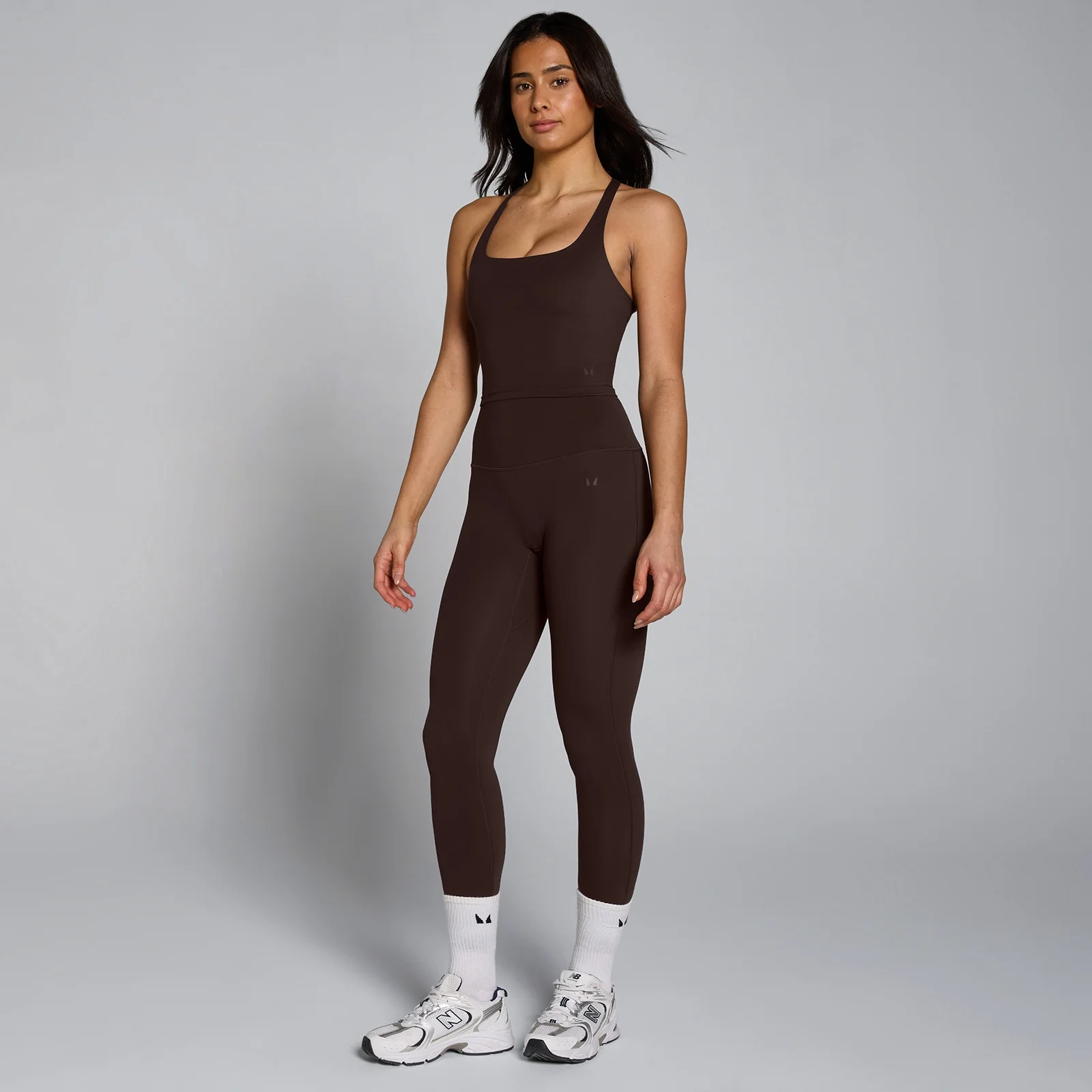 Débardeur dos nageur à bretelles MP Tempo femme - Cacao - S Image 3
