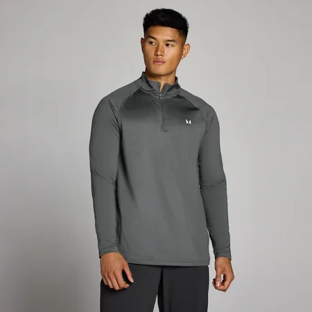 Sweat MP Training 1/4 zip homme - Gris foncé