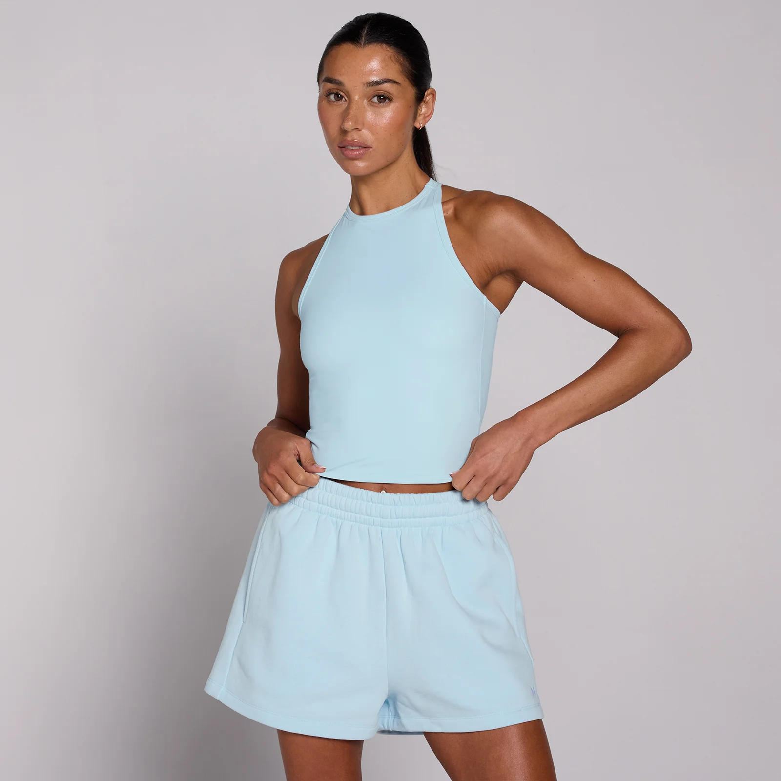 Débardeur col haut Tempo MP femme - Bleu ciel - L Image 1