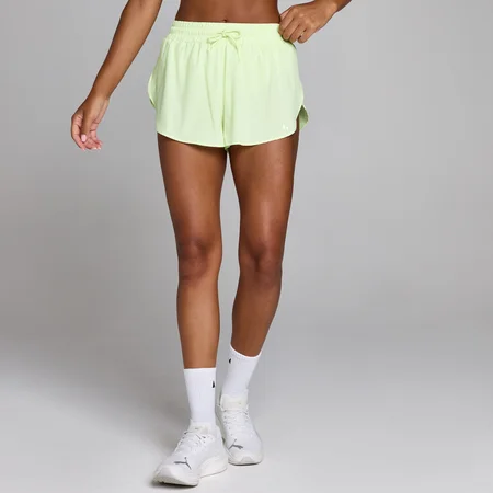 Short fluide tissé MP femme - Citron vert délavé