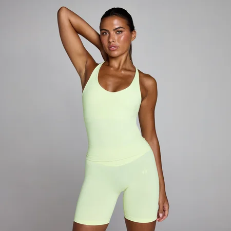 Débardeur dos torsadé Tempo MP femme - Citron vert délavé