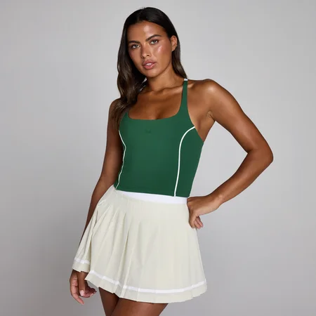 Débardeur dos nageur à bretelles contrastantes Tempo MP femme - Vert course