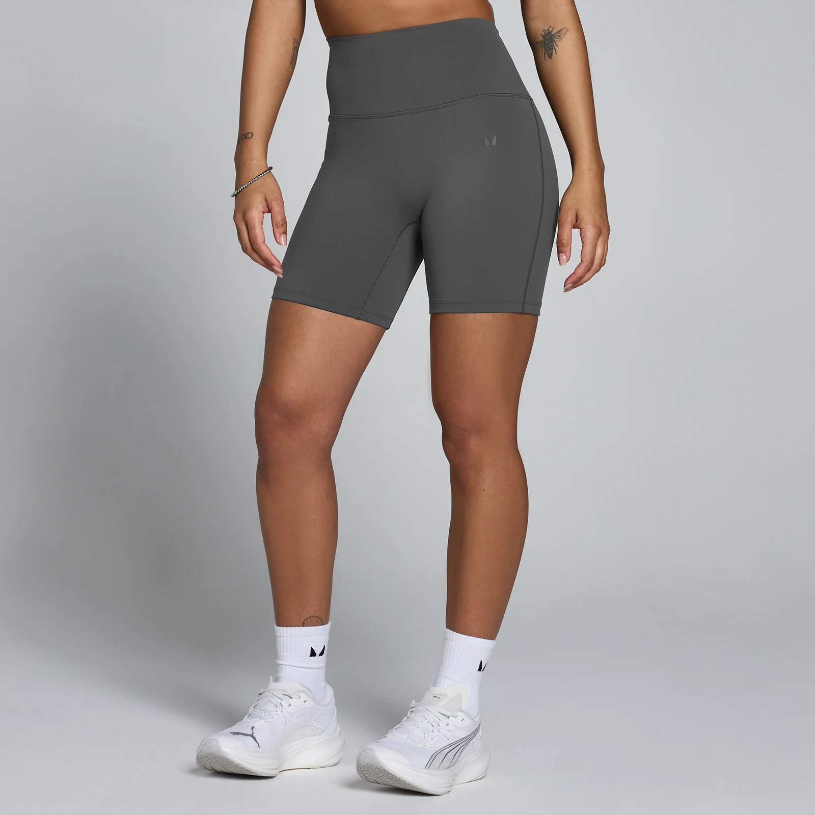 Short taille haute Tempo MP femme - Gris foncé - XL Image 1