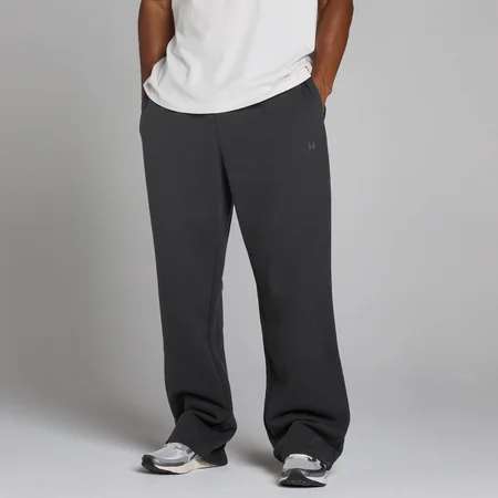 Jogging oversize jambe droite en molleton bouclé MP homme - Noir délavé