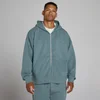 Hoodie oversize à double zip - Bleu futur