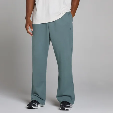 Jogging oversize jambe droite - Bleu futur