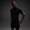 T-shirt sans couture Hero coupe muscle fit MP homme - Noir délavé/Vert alpha