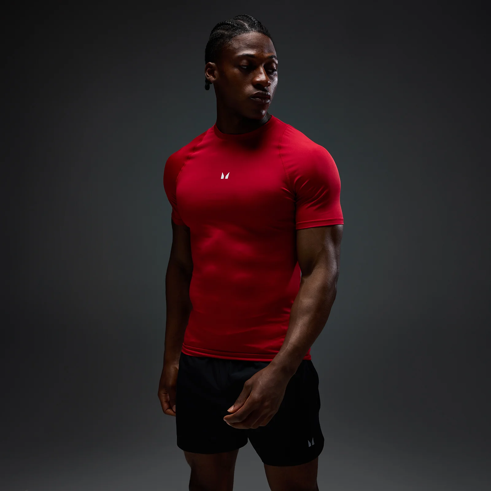 T-shirt sous-couche manches courtes MP homme - Rouge hero - L Image 1