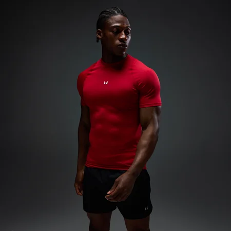 T-shirt sous-couche manches courtes MP homme - Rouge hero