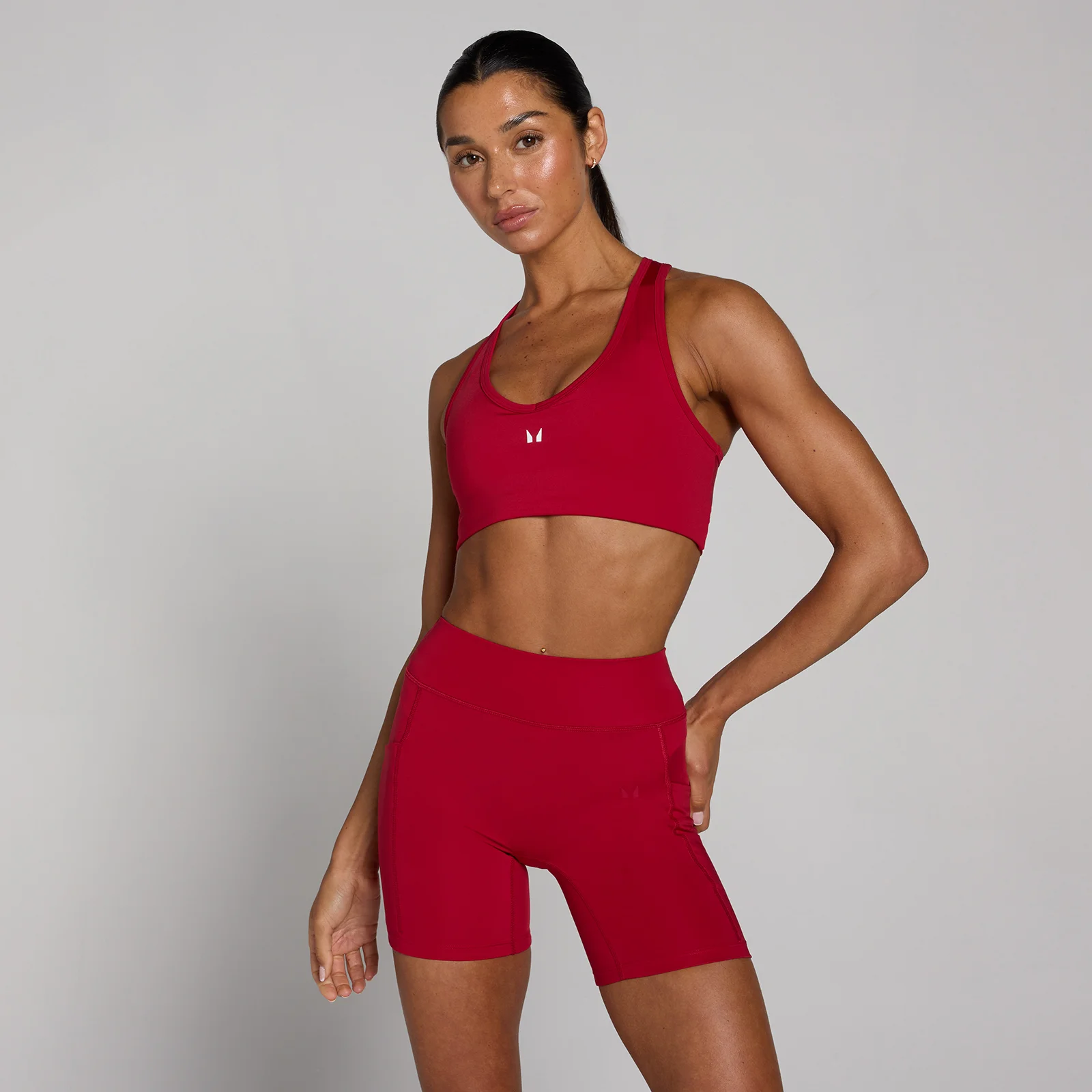 Brassière de sport dos nageur MP femme - Rouge héroïque - XS Image 1