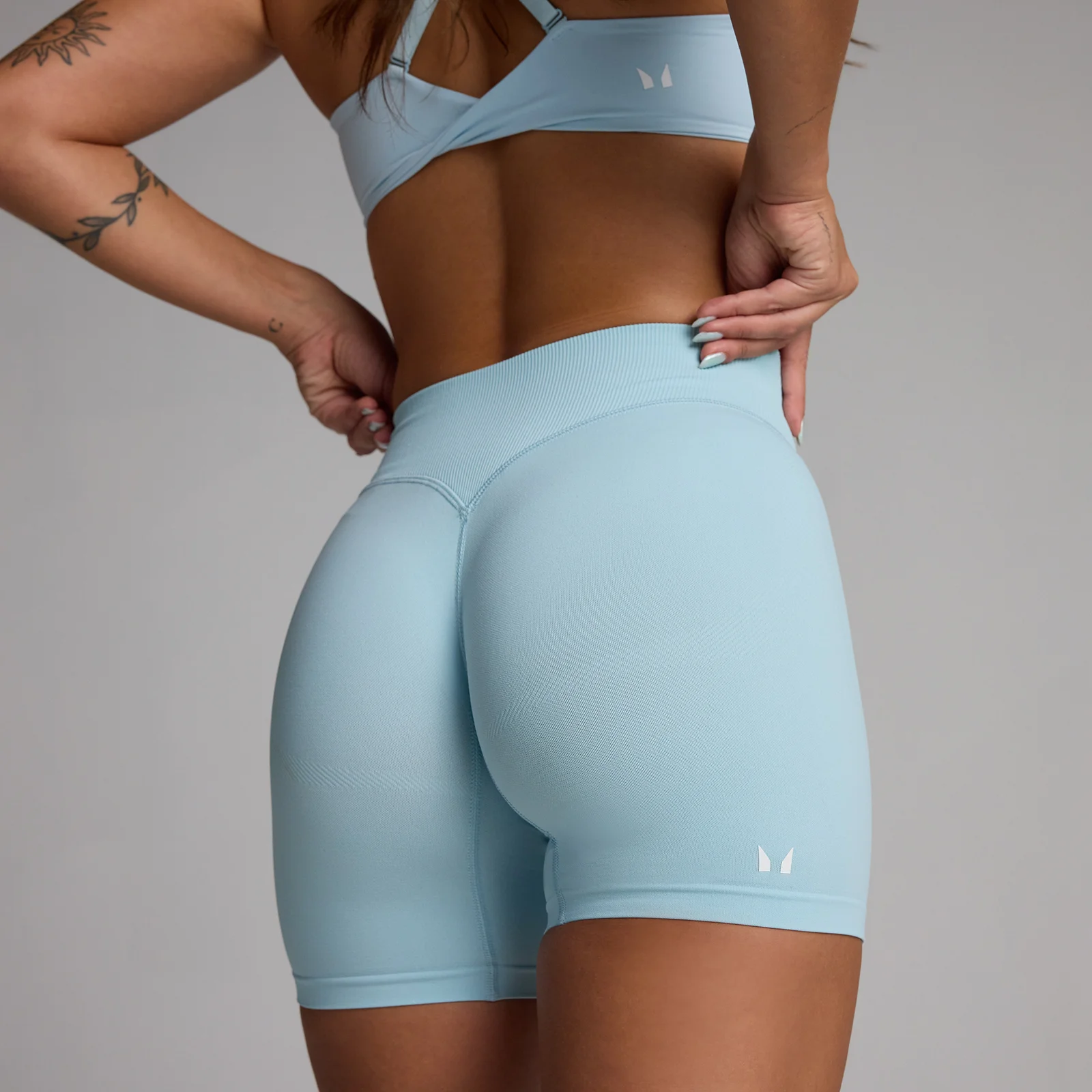 Short sans couture Tempo MP femme - Bleu ciel - S Image 1