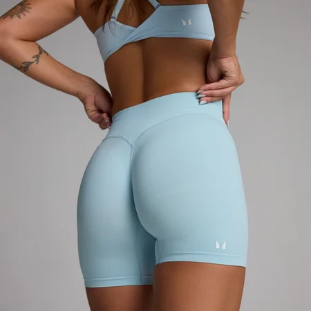 Short sans couture Tempo MP femme - Bleu ciel