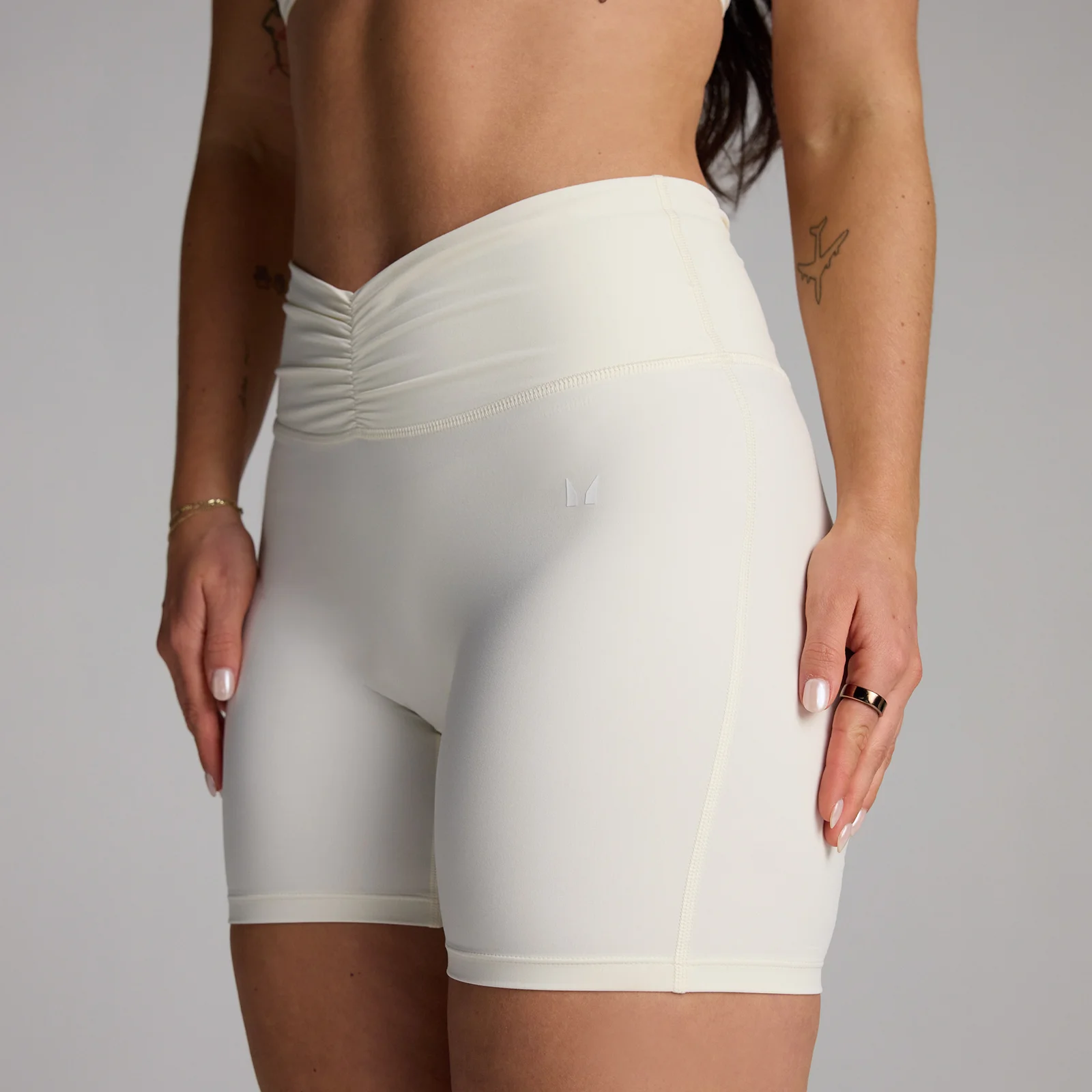 Short froncé devant MP Tempo femme - Noix de coco - S Image 1