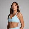 Brassière de sport Tempo à dos torsadé MP femme - Bleu ciel