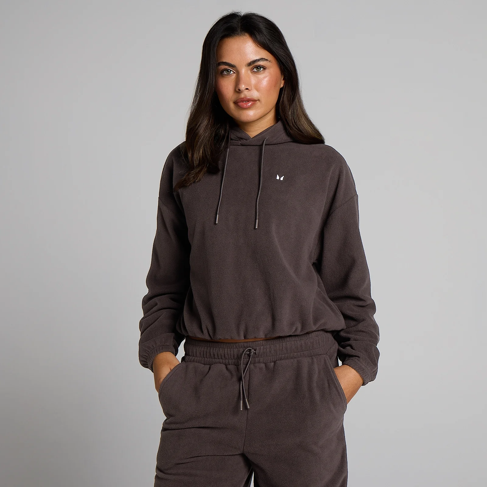 Hoodie en molleton MP femme - Cacao - S Image 1