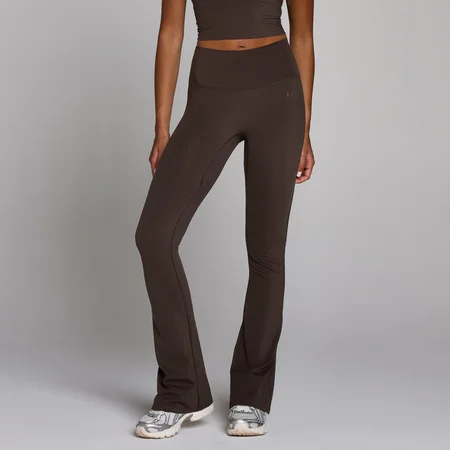 Legging évasé taille haute MP Tempo femme - Cacao