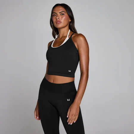 Débardeur sans couture double épaisseur MP femme - Noir délavé