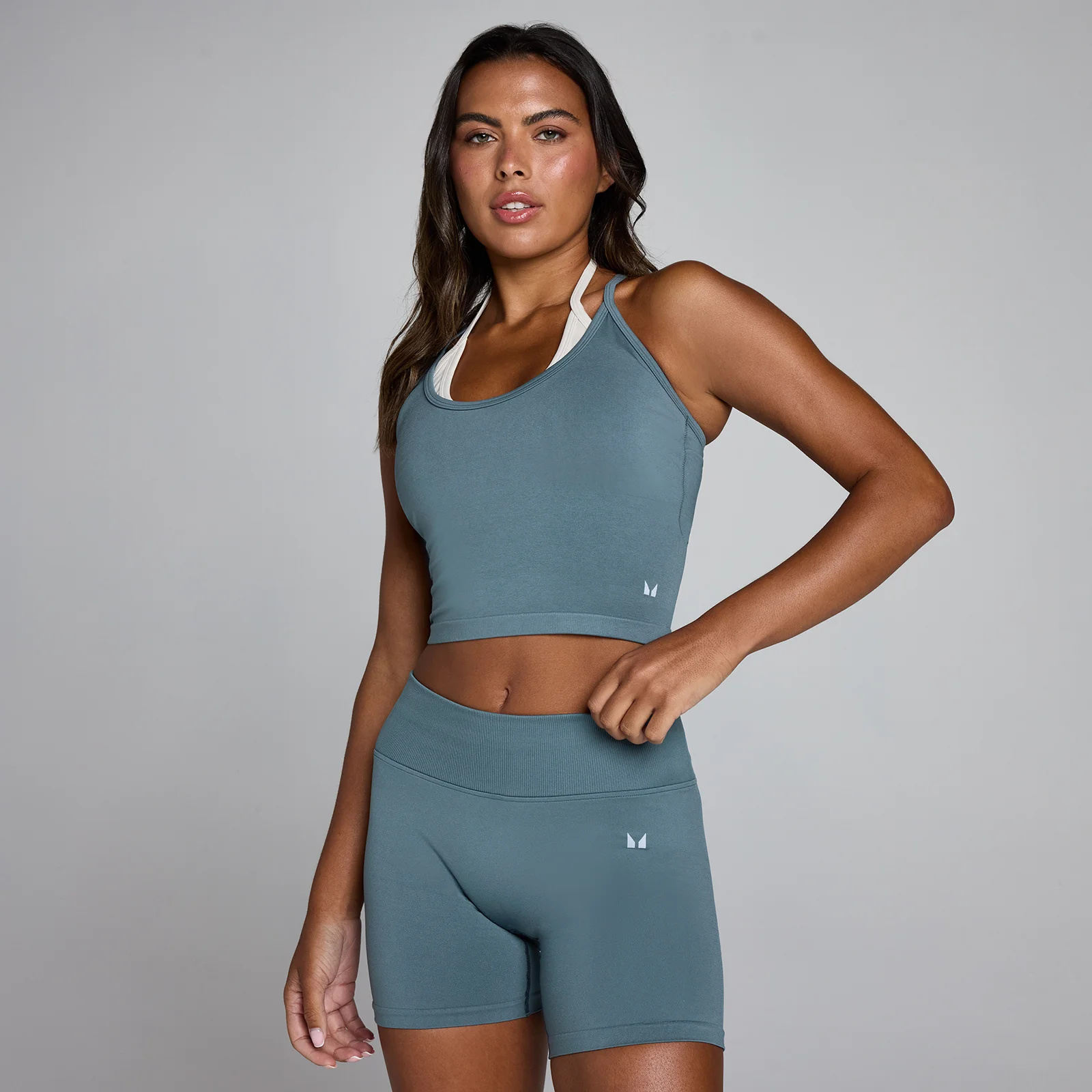 Débardeur superposé sans couture MP femme - Ardoise minuit - XS Image 1