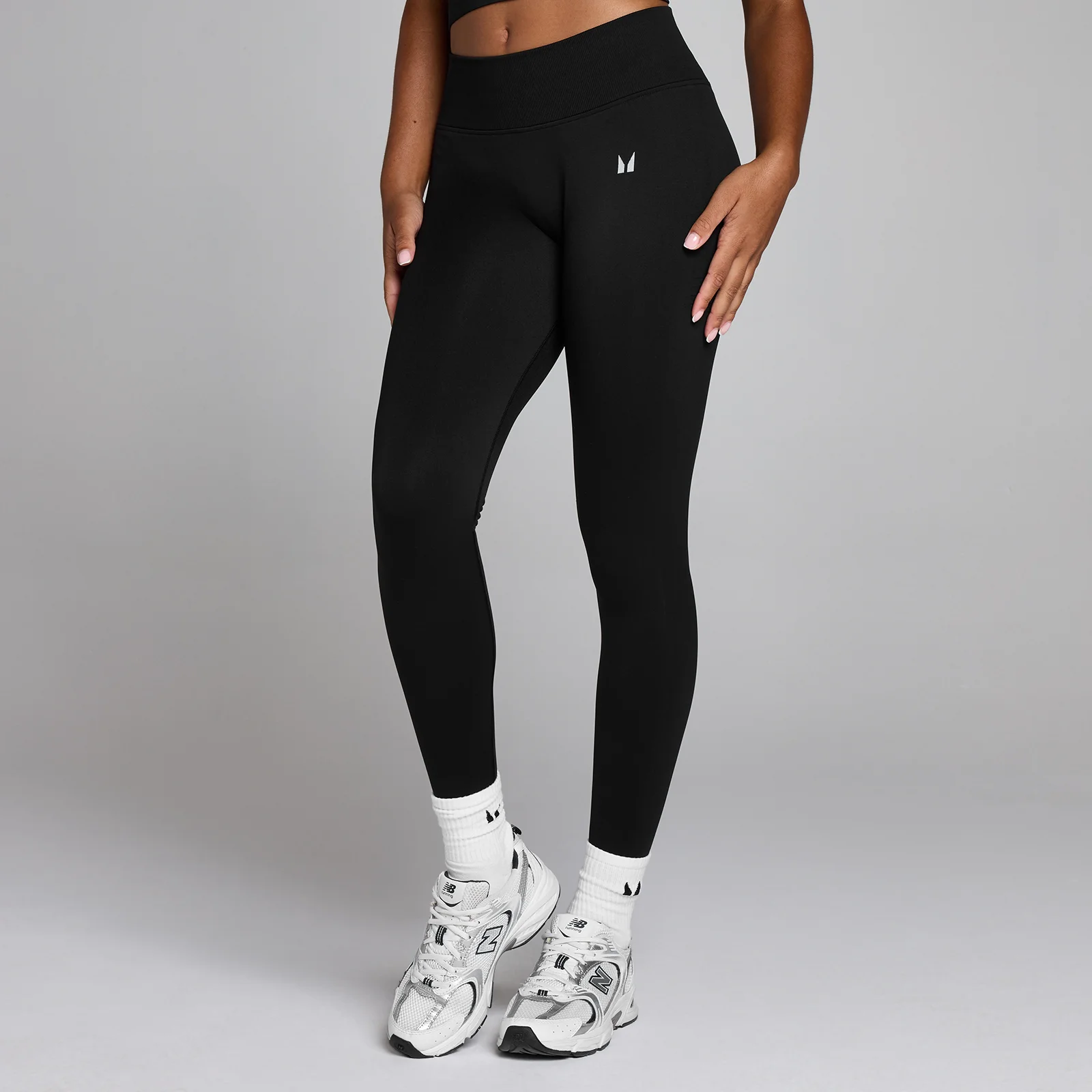 Legging sans couture MP Invisible Scrunch femme - Noir délavé - XS Image 1