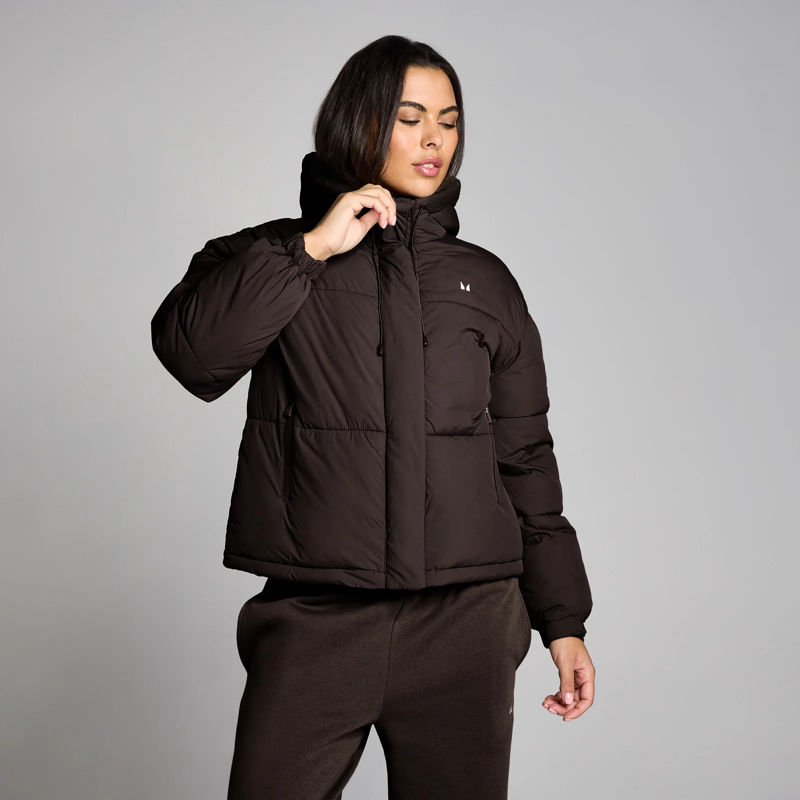 Doudoune courte rembourrée MP femme - Cacao - XS Image 1