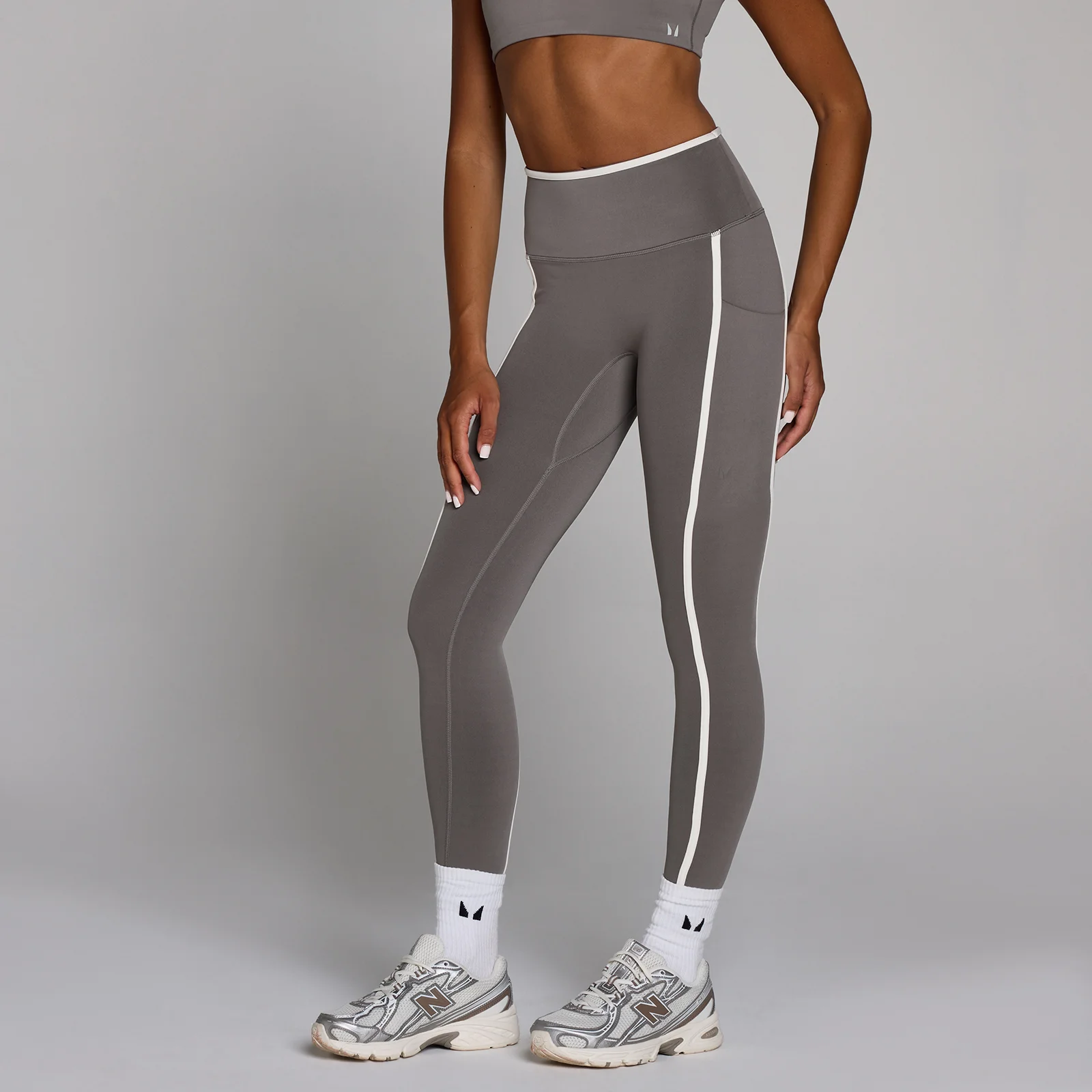 Legging d'entraînement femme MP Velocity Contrast - Gris cendré - S Image 1