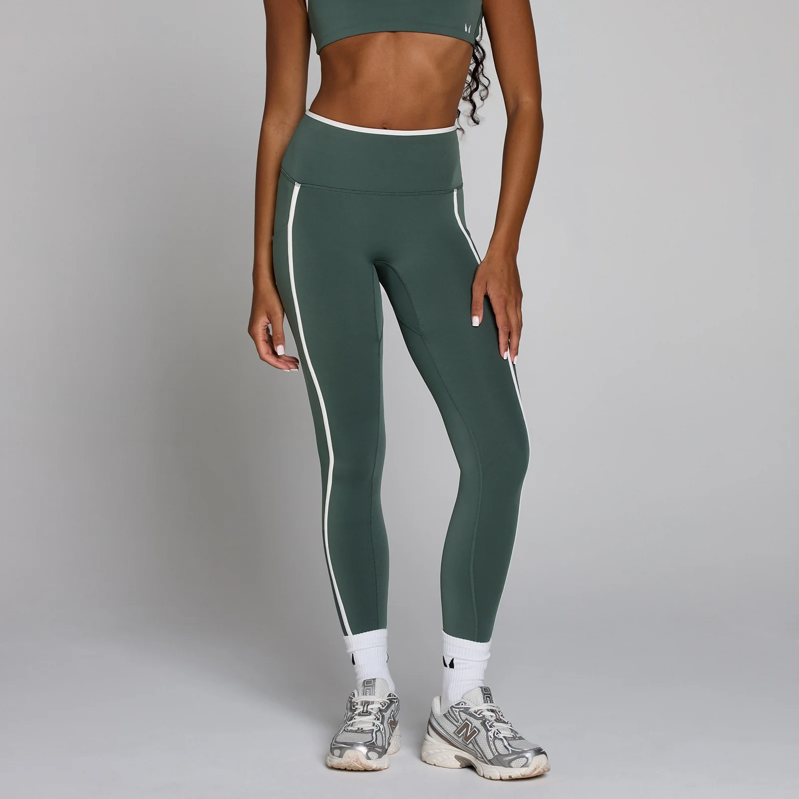 Legging d'entraînement femme MP Velocity Contrast - Vert nuageux - M Image 1