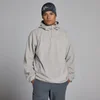 Sweat à capuche 1/4 zip molleton MP homme - Gris soutenu