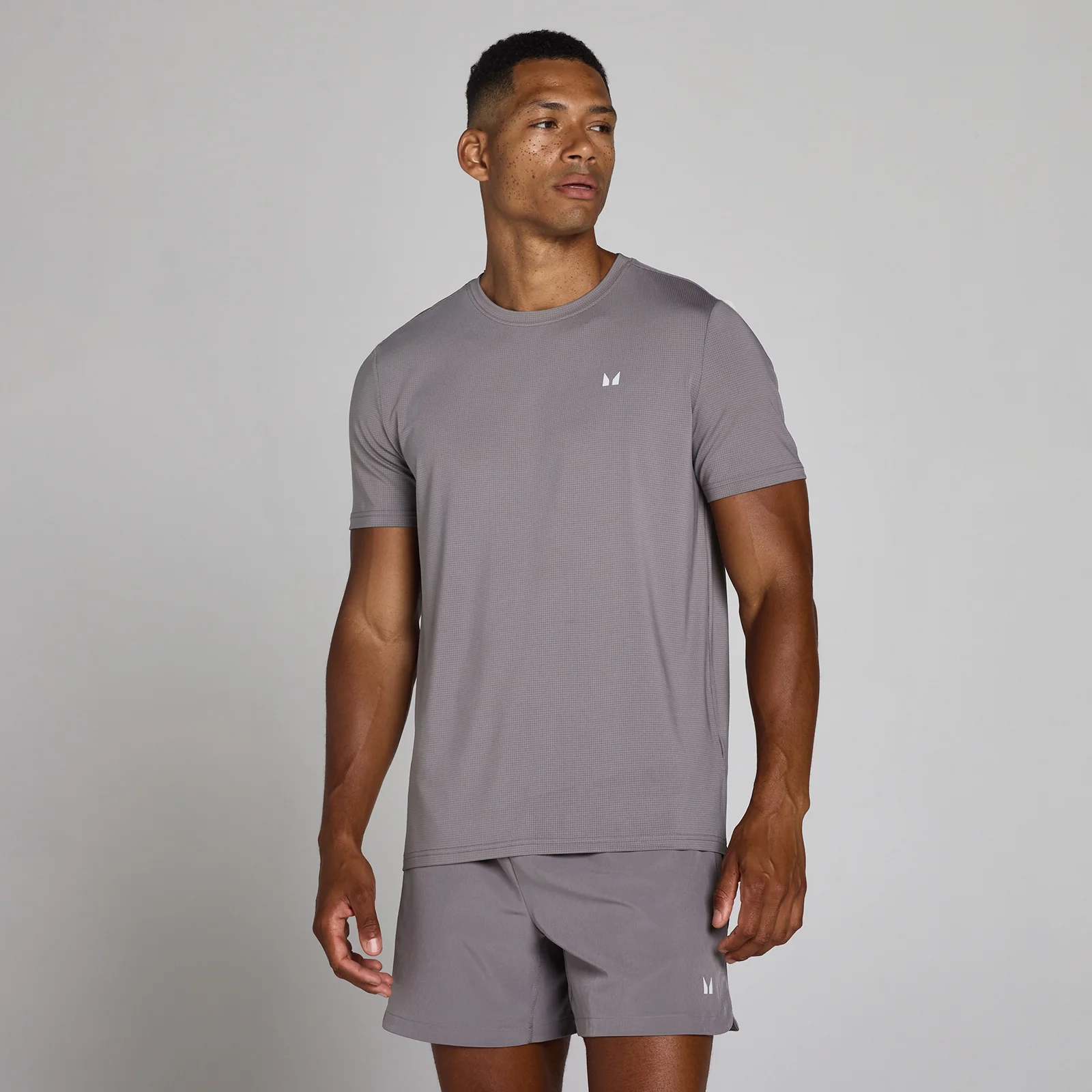MP Men's Training Grid T-Shirt - Graphite - XS Image 1