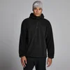Sweat à capuche 1/4 zip molleton MP homme - Noir