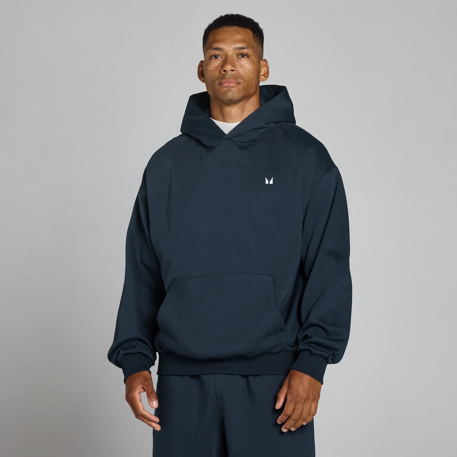 Sweat à capuche oversize MP Rest Day homme - Bleu marine foncé - L Image 1