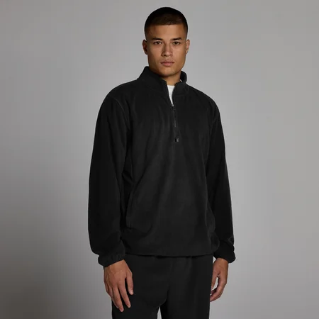 Polaire zippée 1/4 MP homme - Noir