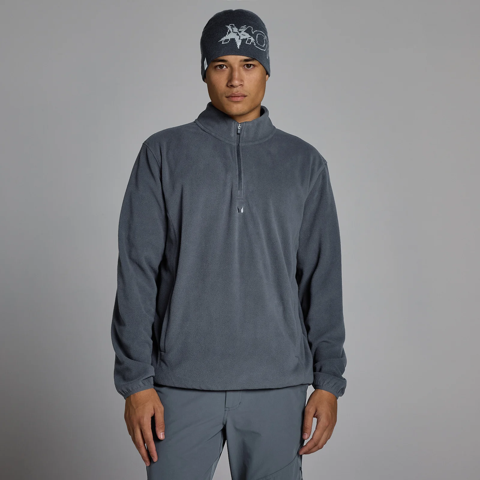 Polaire 1/4 zip MP homme - Granite - M Image 1