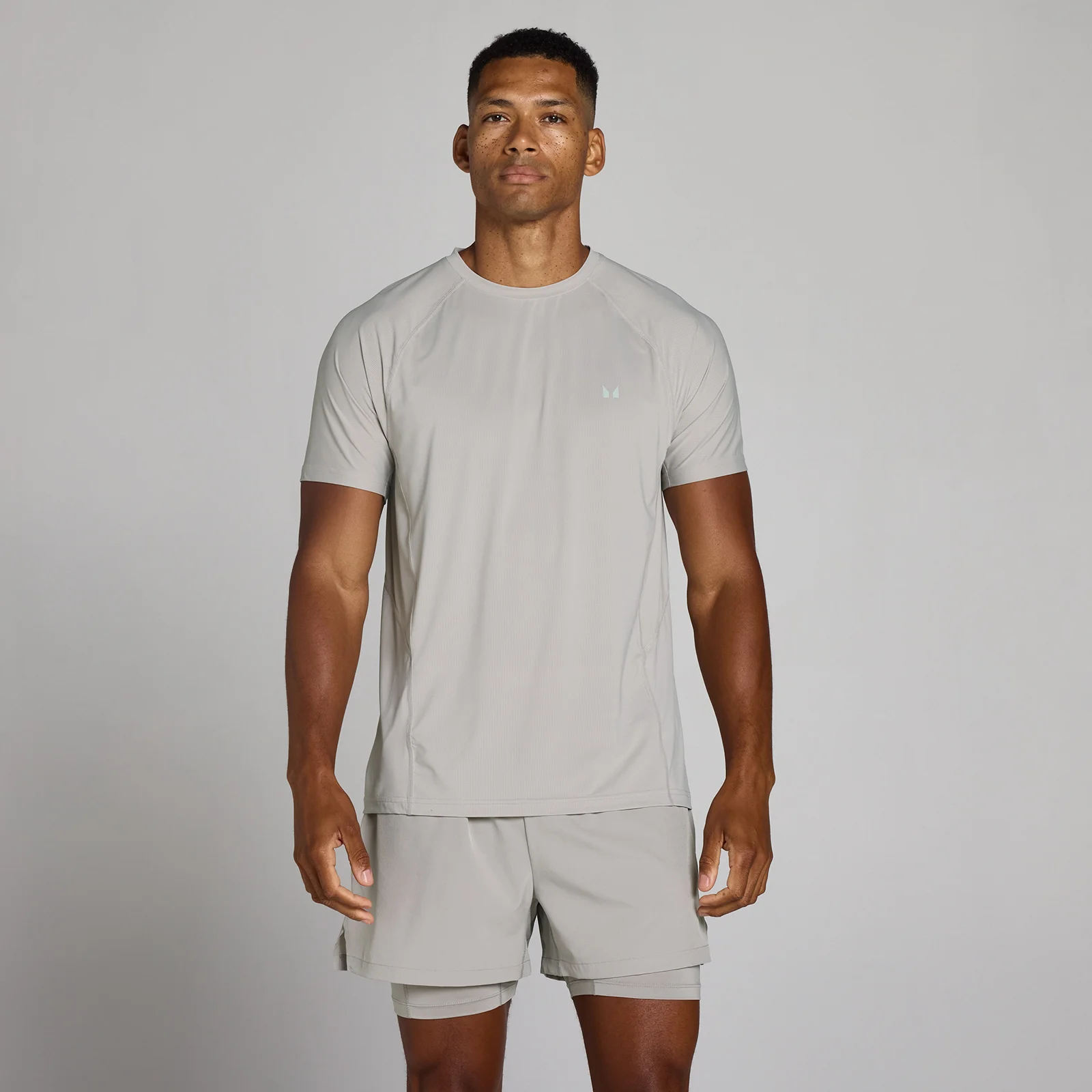 MP Men's Training Ultra Mesh T-Shirt - Chalk Grey - L Image 1