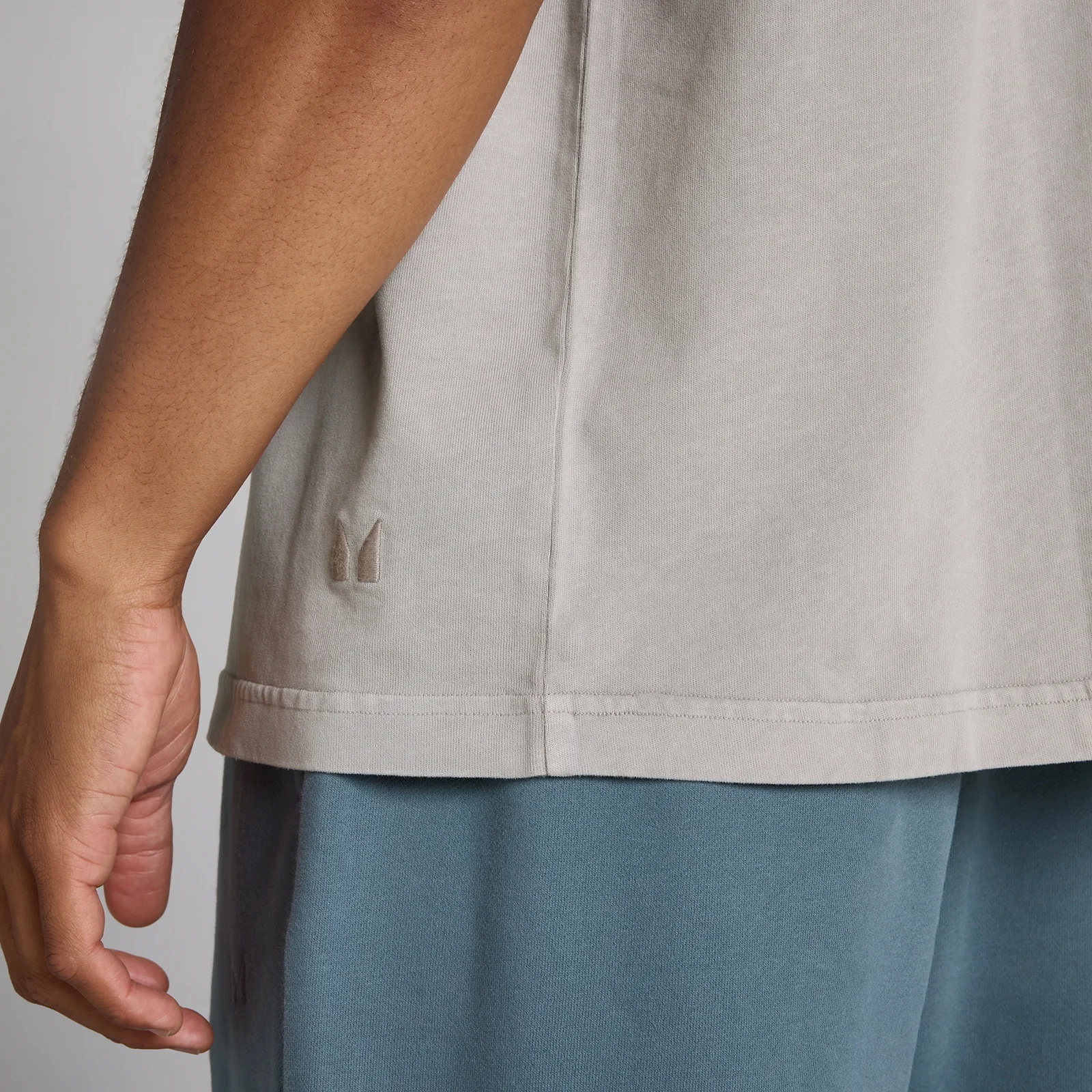 MP Men's Washed Oversized T-Shirt - Chalk Grey - L Image 4