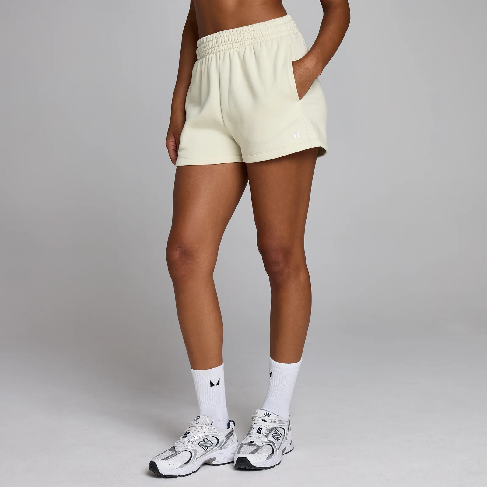 Short molleton Basics MP femme - Poussière du désert - L Image 1