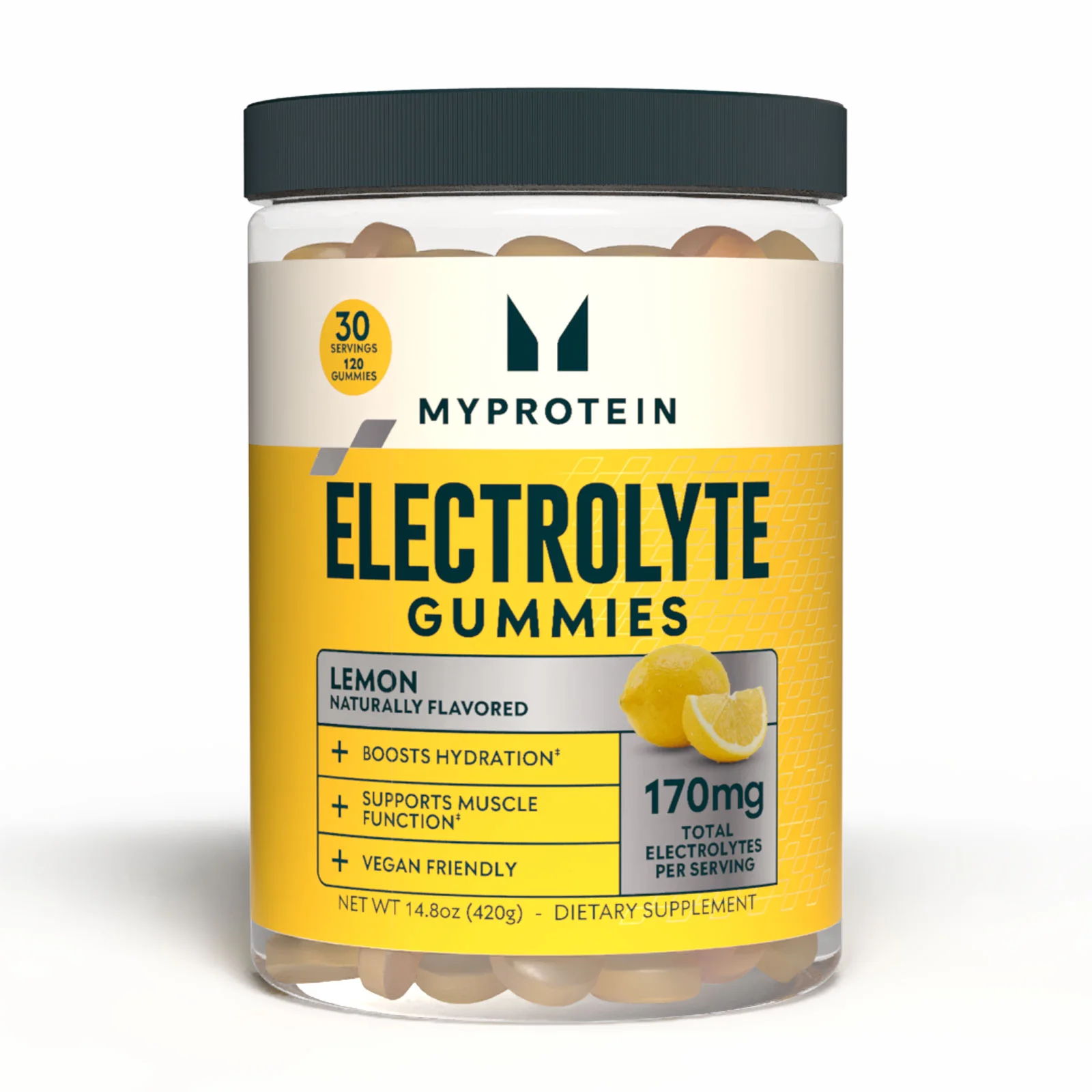 Myprotein Electrolyte Gummies (USA) - 120gommes à mâcher - Citron Image 1