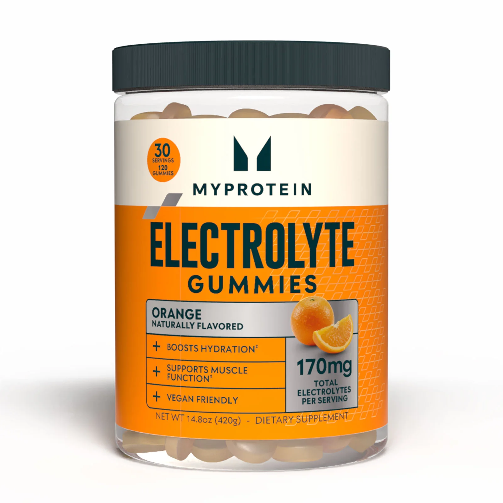 Myprotein Electrolyte Gummies (USA) - 120gommes à mâcher - Orange Image 1