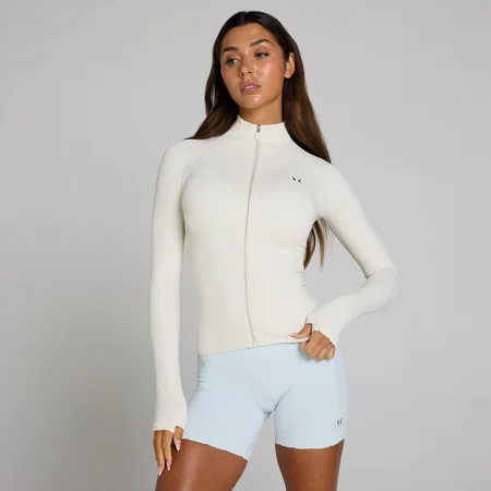 Veste zippée sans couture Ultra Tempo MP femme - Brume/Argent