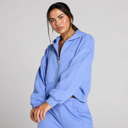 Hoodie zippé Lifestyle MP femme - Bleu bleuet