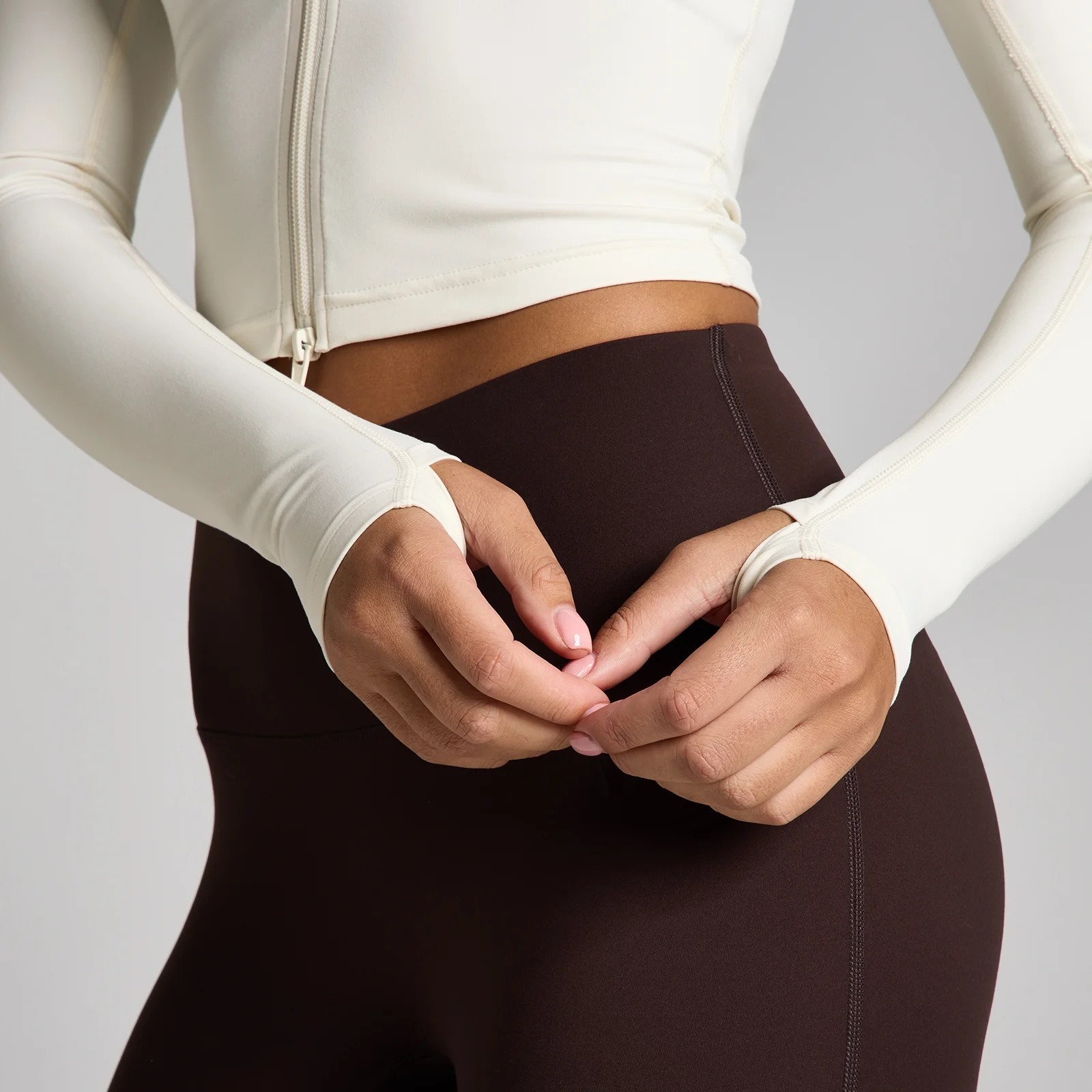 MP Femme Tempo Cropped Veste - Vanille - L Image 4